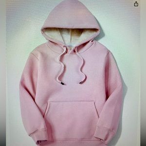Women’s Long Sleeve Fleece Lined Hoodie. Sz. M NWOT Pink